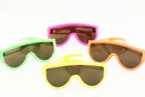 Aviator Sunglasses, Assorted Neon Colors