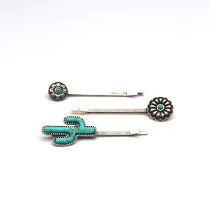Cactus Bobby Pin Set